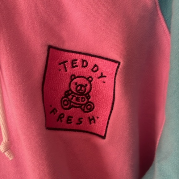 Teddy Fresh Colorblock Hoodie- Size Large- Pastel Colors - Picture 5 of 11